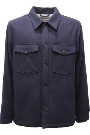 DEPARTMENT FIVE Jassen, Heren, Blauw, L, Blauwe Broz Jas Made in Italy