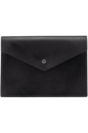 Saint Laurent Pre-owned, Dames, Zwart, ONE Size, Leer, Pre-owned Leather pouches