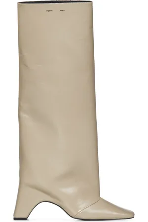 COPERNI Schoenen, Dames, , 38 EU, Leren Enkellaarzen 90mm Hak