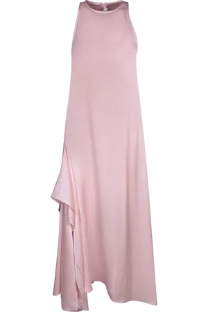 J.W.Anderson Kleedjes, Dames, Roze, 3Xs, Polyester, Mouwteloze Maxi Jurk