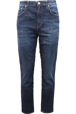 DEPARTMENT FIVE Jeans, Dames, Blauw, W25, Denim, Hoge taille denim broek blauw
