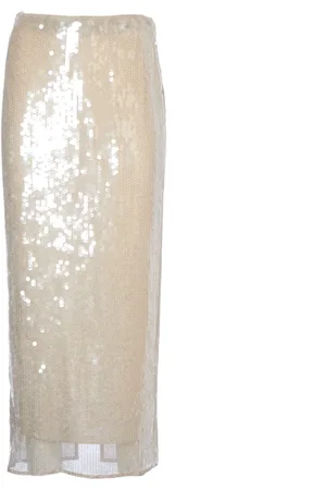 Staud Rokken, Dames, , XS, Pailletten, Maan Paillet Midi Rok