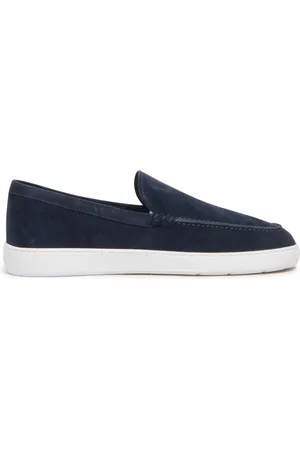 Hogan Schoenen, Heren, Blauw, 41 EU, Suede Loafer Memory Binnenzool Stijlvol Model