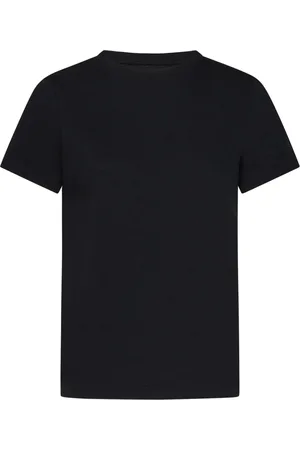 Khaite Tops, Dames, Zwart, L, Katoen, Zwart T-shirt