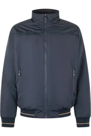 Roberto Cavalli Jassen, Heren, Blauw, M, Bomberjack met rits en opstaande kraag