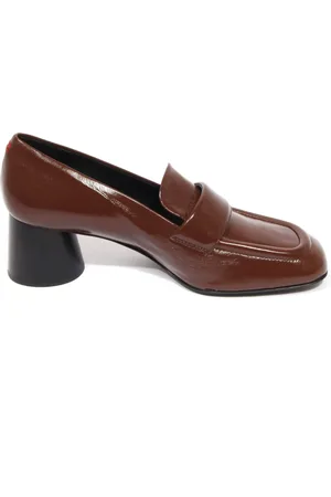 HALMANERA Schoenen, Dames, Bruin, 40 EU, Leer, Vintage Glaze Palissandro Leren Schoenen