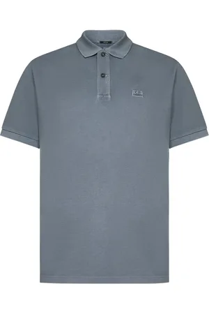 C.P. Company Tops, Heren, Blauw, XL, Katoen, Heldere Blauwe T-shirt & Polo