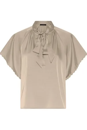 Bruuns Bazaar Blouses & Shirts, Dames, , XS, Polyester, Elegante Beckiabbwendi Blouse in Sand