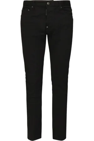 Dsquared2 Jeans, Heren, Zwart, XL, Katoen, Zwarte Jeans 5 Zakken Broek
