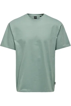 Only & Sons Tops, Heren, Groen, S, Casual T-Shirt