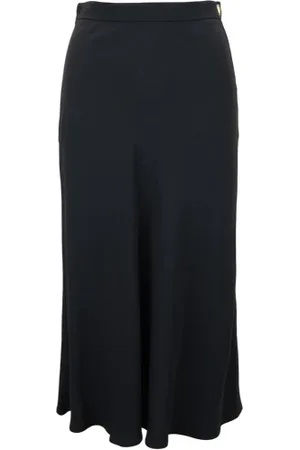 Elisabetta Franchi Rokken, Dames, Zwart, L, Uitlopende Rok met Zijbanen