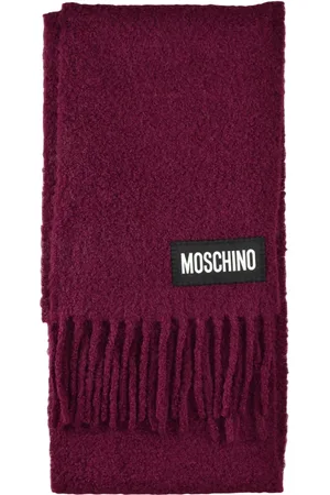 Moschino Accessoires, Dames, Rood, ONE Size, Wol, Sjaal