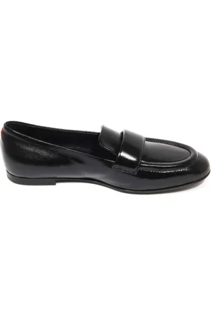 HALMANERA Schoenen, Dames, Zwart, 36 EU, Leer, Vintage effect loafers Edin 03 Glaze Nero