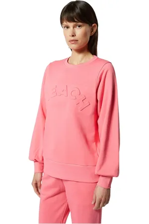 Silvian Heach Sweatshirts & Hoodies, Dames, Roze, XL, Katoen, Katoenen sweatshirt met reliëf logo