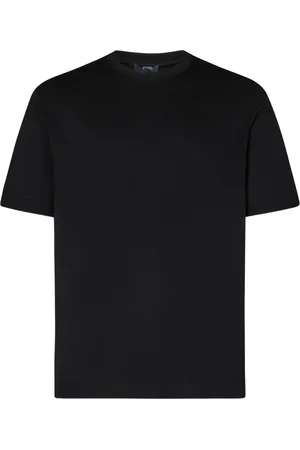 HERNO Tops, Heren, Zwart, L, Katoen, Zwarte Crewneck T-shirt voor Mannen