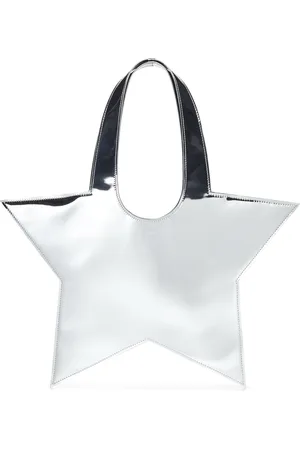 COPERNI Tassen, Dames, Grijs, ONE Size, Katoen, Stervormige Zilveren Handtas