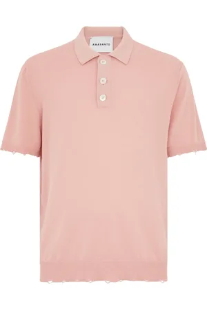 AMARANTO Amaránto, Tops, Heren, Roze, L, Roze Polo T-shirt voor mannen