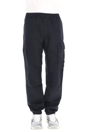 C.P. Company Broeken, Heren, Blauw, XS, Katoen, Cargo Broek in Blauw Katoen Linnen