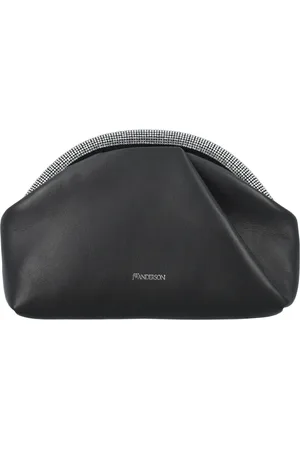 J.W.Anderson Tassen, Dames, Zwart, ONE Size, Leer, Bumper Clutch