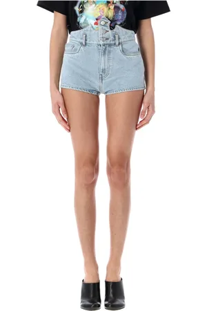 COPERNI Korte broeken, Dames, Blauw, M, Denim, Blauw Gebleekte Kroon Denim Rok
