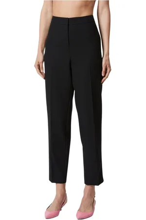 Silvian Heach Broeken, Dames, Zwart, S, Polyester, Geknipte op maat gemaakte broek