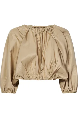 Nº21 Blouses & Shirts, Dames, , L, Polyester, Elastische Top Pofmouwen Geknipt