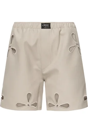 COPERNI Korte broeken, Dames, , S, Polyester, Bloem Geborduurde Cut-Out Shorts