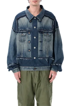 JUNYA WATANABE Jassen, Heren, Blauw, S, Denim, Oversized Denim Jack Indigo Ss 25