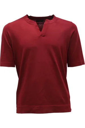 BALLANTYNE Tops, Heren, Rood, XL, Katoen, Katoenen Gebreide Trui