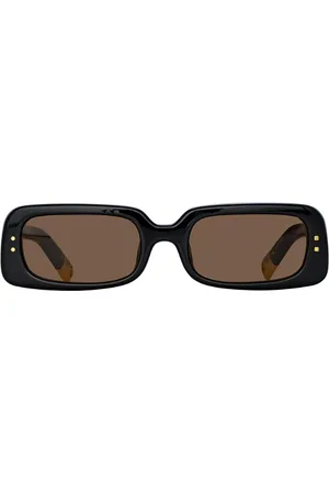 Jacquemus Accessoires, Dames, Zwart, ONE Size, Zwarte zonnebril voor vrouwen
