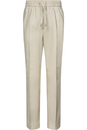 BRIONI Broeken, Heren, , L, Wol, Linnen Wol Zijde Broek