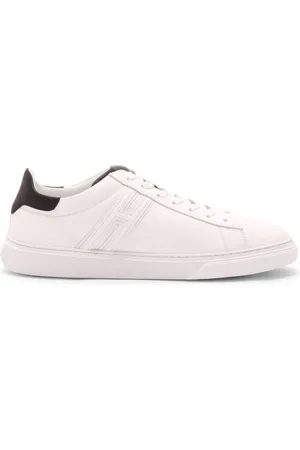 Hogan Schoenen, Heren, Wit, 41 EU, Leer, Casual Wit Zwart Schoenen
