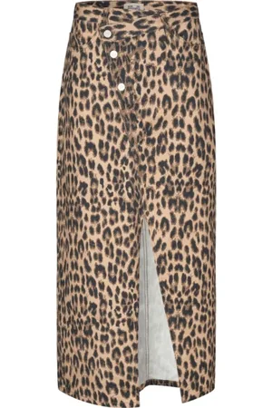 Baum und Pferdgarten Rokken, Dames, Bruin, XL, Luipaardprint Rok