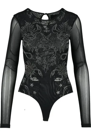 John Richmond Tops, Dames, Zwart, S, Nylon, Lichaam