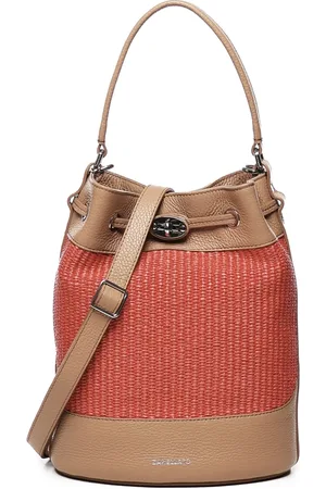 Zanellato Tassen, Dames, Rood, ONE Size, Stijlvolle Bucket Bag in Beige en Rood