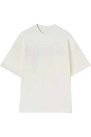 Jil Sander Tops, Heren, Wit, XL, Katoen, Wit Katoenen T-shirt met Logoprint