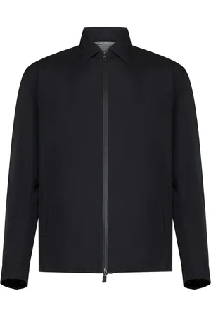 HERNO Jassen, Heren, Zwart, XL, Zwarte Windbreaker Jas Ss 25