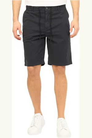 HUGO BOSS Korte broeken, Heren, Blauw, W34, Katoen, Bermuda Shorts
