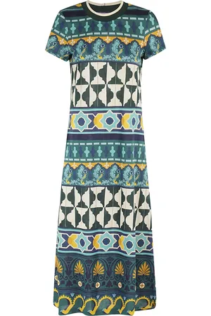 La DoubleJ Kleedjes, Dames, Veelkleurig, L, Polyester, Swing Sportjurk