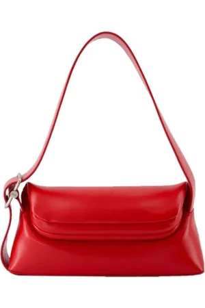 OSOI Tassen, Dames, Rood, ONE Size, Leer, Leather shoulder-bags