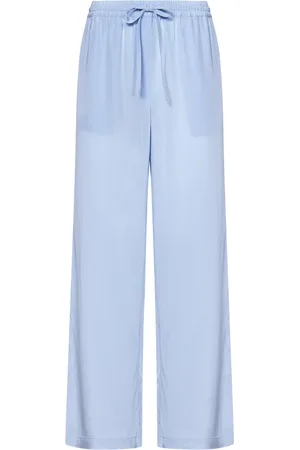 P.A.R.O.S.H. Broeken, Dames, Blauw, S, Clear Silk Drawstring Broeken
