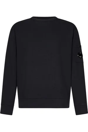 C.P. Company Sweatshirts & Hoodies, Heren, Blauw, L, Katoen, Blauwe Crewneck Sweatshirt Ss 25