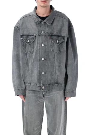 JUNYA WATANABE Jassen, Heren, Grijs, L, Denim, Grijze Denim Oversized Jack Ss 25