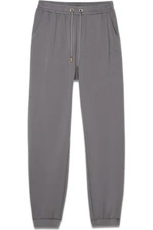 Oltre Broeken, Dames, Grijs, M, Jogger van zacht jersey