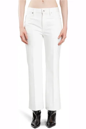 Jil Sander Jeans, Dames, Wit, W26, Denim, Witte Denim Flared Broek