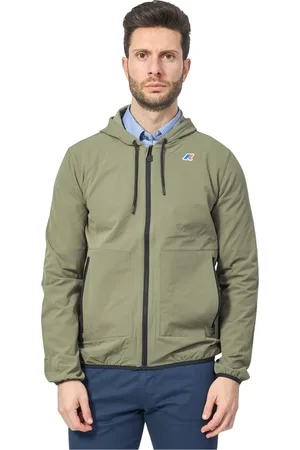 K-Way Sweatshirts & Hoodies, Heren, Groen, S, Katoen, Groene Lichtgewicht Katoenen Trui