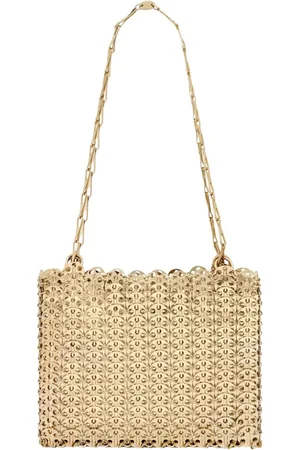 Paco rabanne Tassen, Dames, Geel, ONE Size, Iconic Licht Goud 1969 Tas