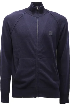 Woolrich Truien, Heren, Blauw, S, Wol, Italiaanse wollen trui