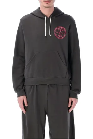 MAGLIANO Sweatshirts & Hoodies, Heren, Grijs, L, Katoen, Calcinculo Hoodie Antraciet Gebreide Kleding