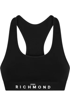 John Richmond Tops, Dames, Zwart, M, Sportbeha met bandjes